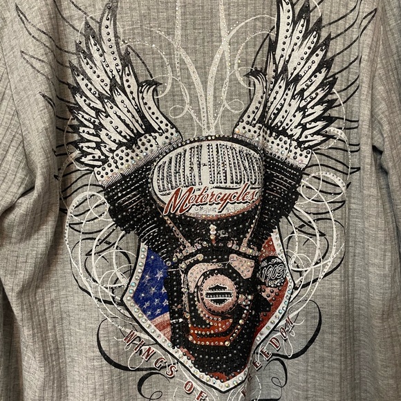Harley-Davidson Rhinestone Cardigan - Picture 3 of 7